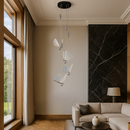 Люстра підвісна хромована з 4 метеликами Butterflies Chrome D-28 cm Led 24W 251158-100006492