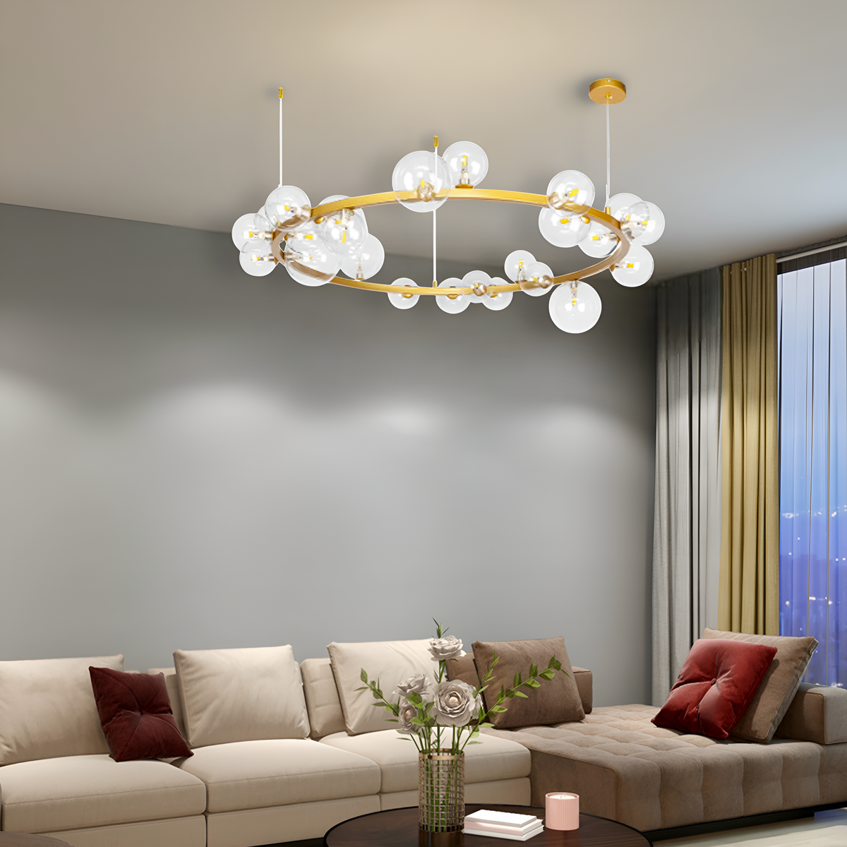 Люстра Bubbles G9x24 Gold + Clear 250431-100004584