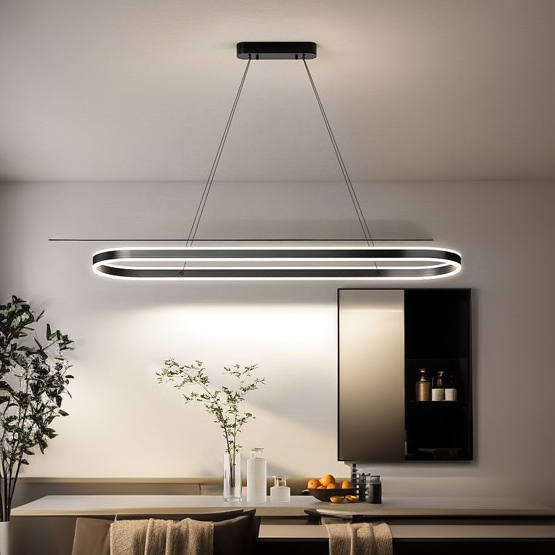 Підвісний світильник Oval L100 cm Led 44W Black 240721-100003464