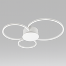 Люстра біла стельова світлодіодна Потрійне коло з пультом L-58 cm H-7 cm Led White Trio Rings 250731-100005460