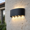 Настінний чорний вуличний світильник Led 8W IP54 3000K Black Leona 230619-100002106