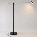 Торшер чорний з поворотним плафоном H-165 cm W-91 cm Led 10W 3000K Black Slim Groky 260866-100008549