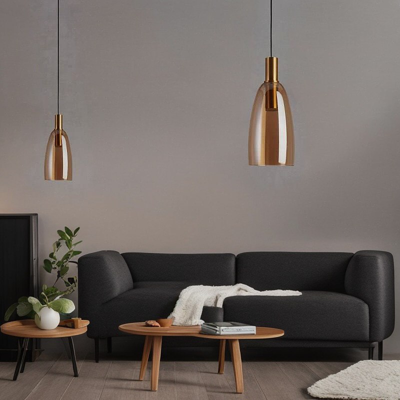 Підвісний світильник Gold amber D-14,5 cm 1xG9 250322-100004258
