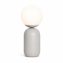 Лампа настільна біла з білим матовим плафоном H-35 cm E14 White Matte Bulb 260209-100007484