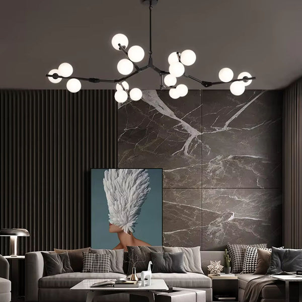 Підвісний світильник Berries H750 18xG9 Black + White 250118-100004108