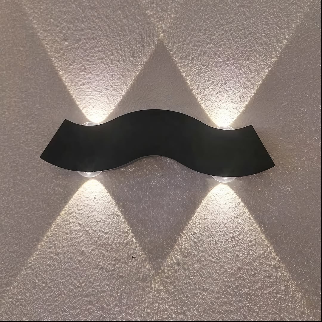 Настінні світильники Wavy wall Led 5W 4000K IP65 White / Black 250376-100004222