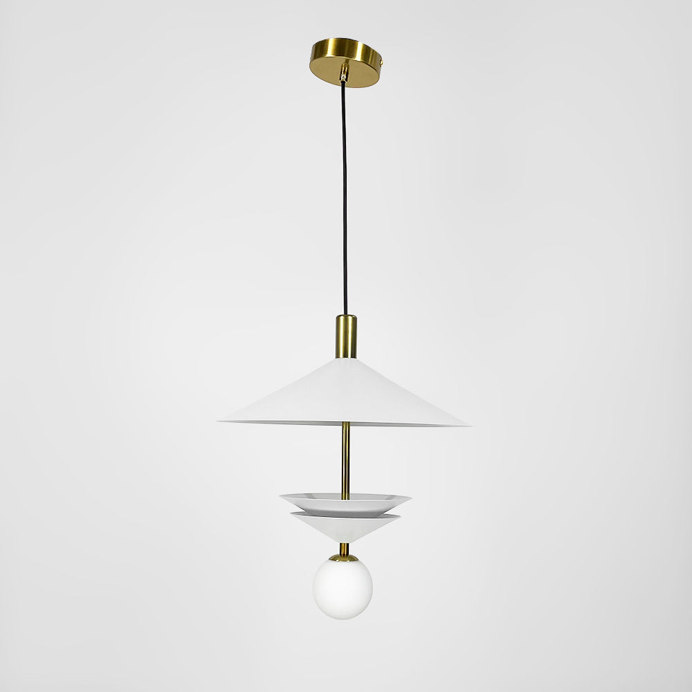 Підвісний світильник Mushroom D400 Led 5W 3000K 4000K 6000K White + Gold 250218-100004146