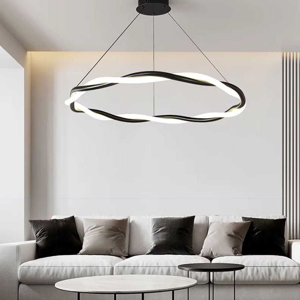 Підвісний світильник New rope H250 D800 Led 57W Black + White 250118-100004077