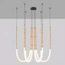 Люстра підвісна Kafie Led amp 90W 4000K Gold 250618-100005074
