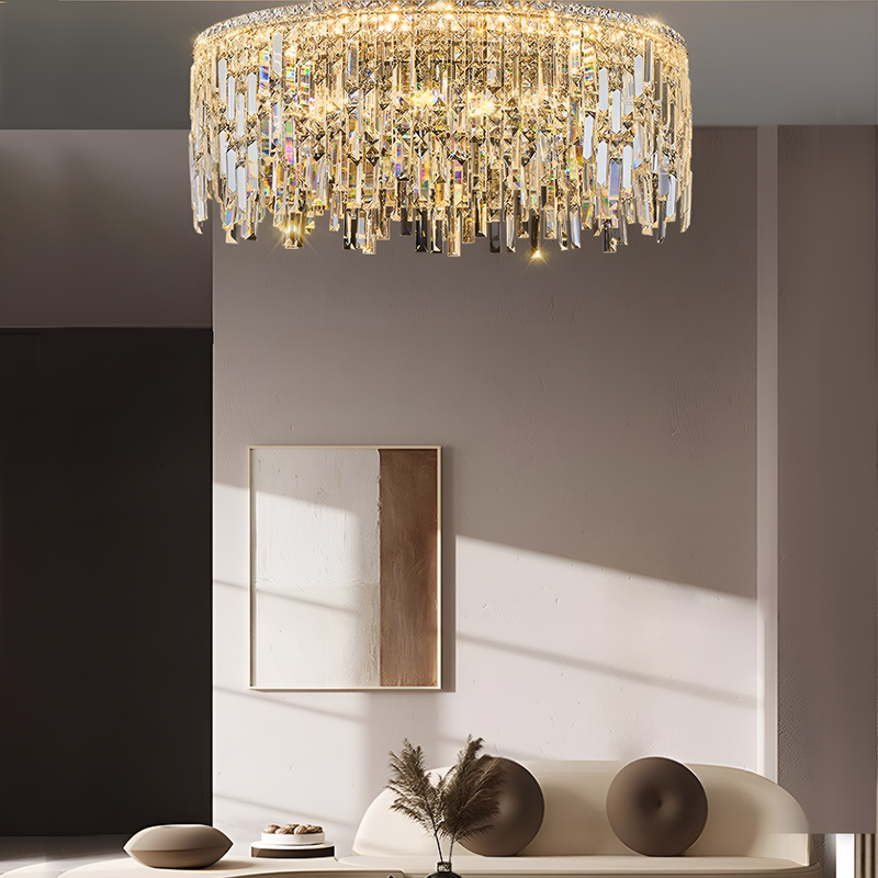 Люстра Crystal D-60cm / 80cm Е14 Gold 250488-100004531