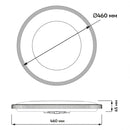 Стельові люстри білі з пультом  D-37.5 cm / D-46 cm Led 3000K-6500K White Round 260164-100007099