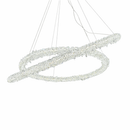 Люстри з подвійними кільцями D-40+60 / D-60+80 cm Led 4000К Chrome Frost Clear Crystal 260118-100007234