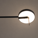 Торшер чорний з поворотним плафоном H-165 cm W-91 cm Led 10W 3000K Black Slim Groky 260866-100008549