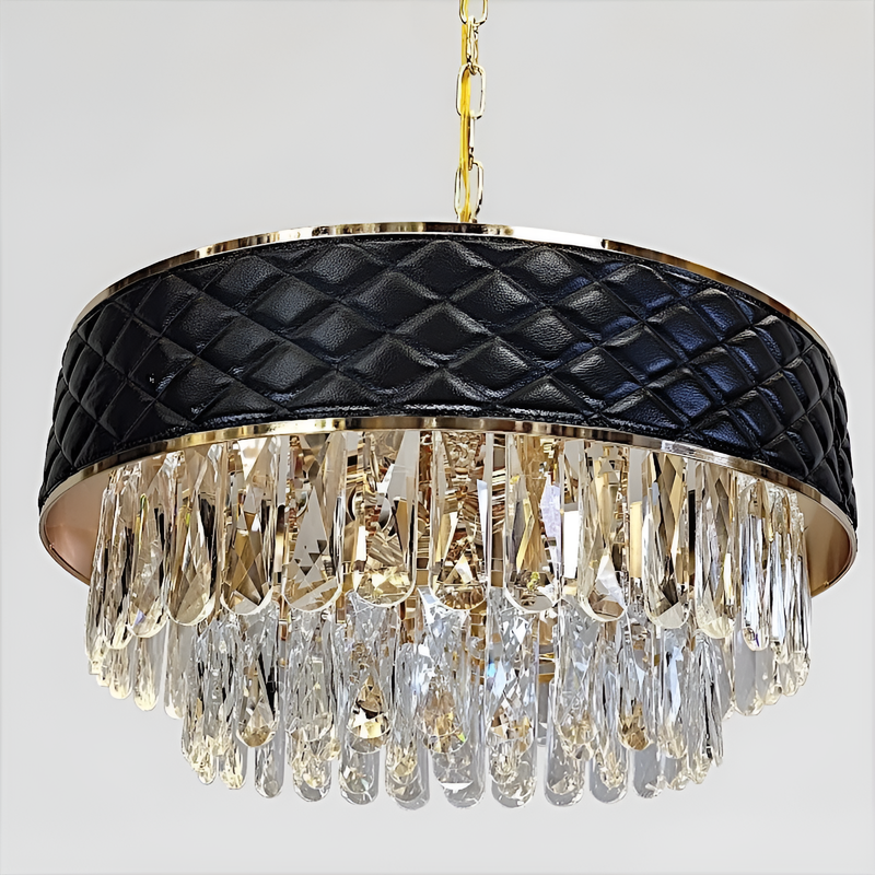 Люстра підвісна Crystal D-50cm / D-60cm / D-80cm E14 Black 250535-100004992