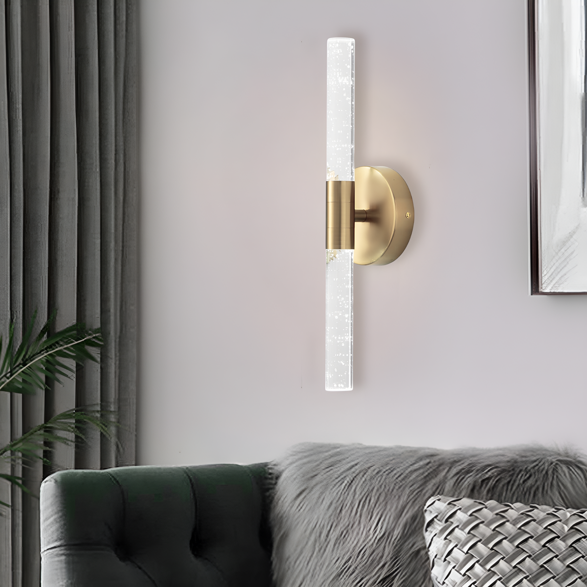 Бра Bubble Tube H-35 cm Led Gold латунь 250676-100005131