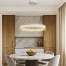 Люстра біла підвісна кільцева D-60 cm Led 35W White Simple Ice 251235-100006814