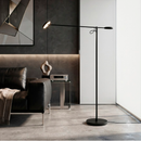 Торшер чорний з поворотним плафоном H-165 cm W-91 cm Led 10W 3000K Black Slim Groky 260866-100008549