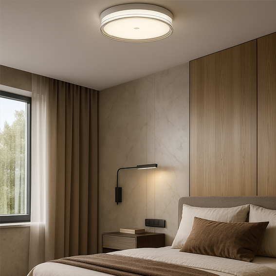 Світильник білий стельовий світлодіодний D-30 cm Led 24W White Luminar 251036-100006401