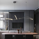 Підвісні люстри чорна хвиля L-120 cm / L-150 cm Led 4000K Black Wave 250918-100006042