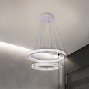 Люстра Double Crystal Rings 60 cm + 40 cm Chrome 250676-100005135