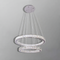 Люстра Double Crystal Rings 45 cm + 25 cm Chrome 250676-100005140
