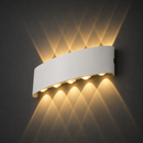 Настінний білий вуличний світильник Led 10W IP54 3000K White Clara 260619-100008243
