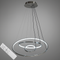 Люстра Rings Chrome з пультом 20+40+60 cm 100W 250942-100006112