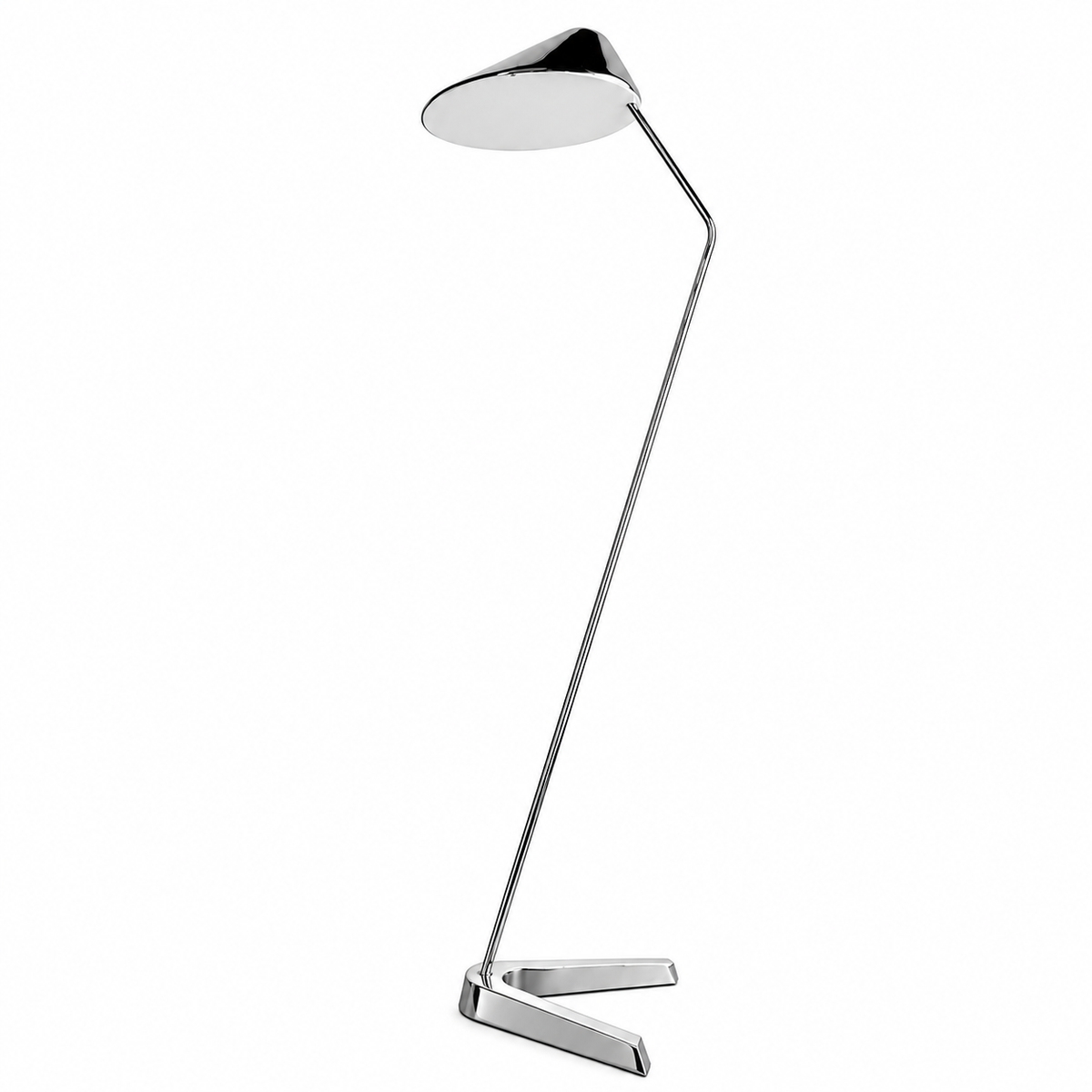 Підлоговий торшер срібний H-140 cm Led 10W 3000K Chrome Elina 261018-100009082