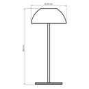 Лампа настільна рожева з купольним плафоном H-28 cm Led 1,8W Pink Dome Lamp 260240-100007502