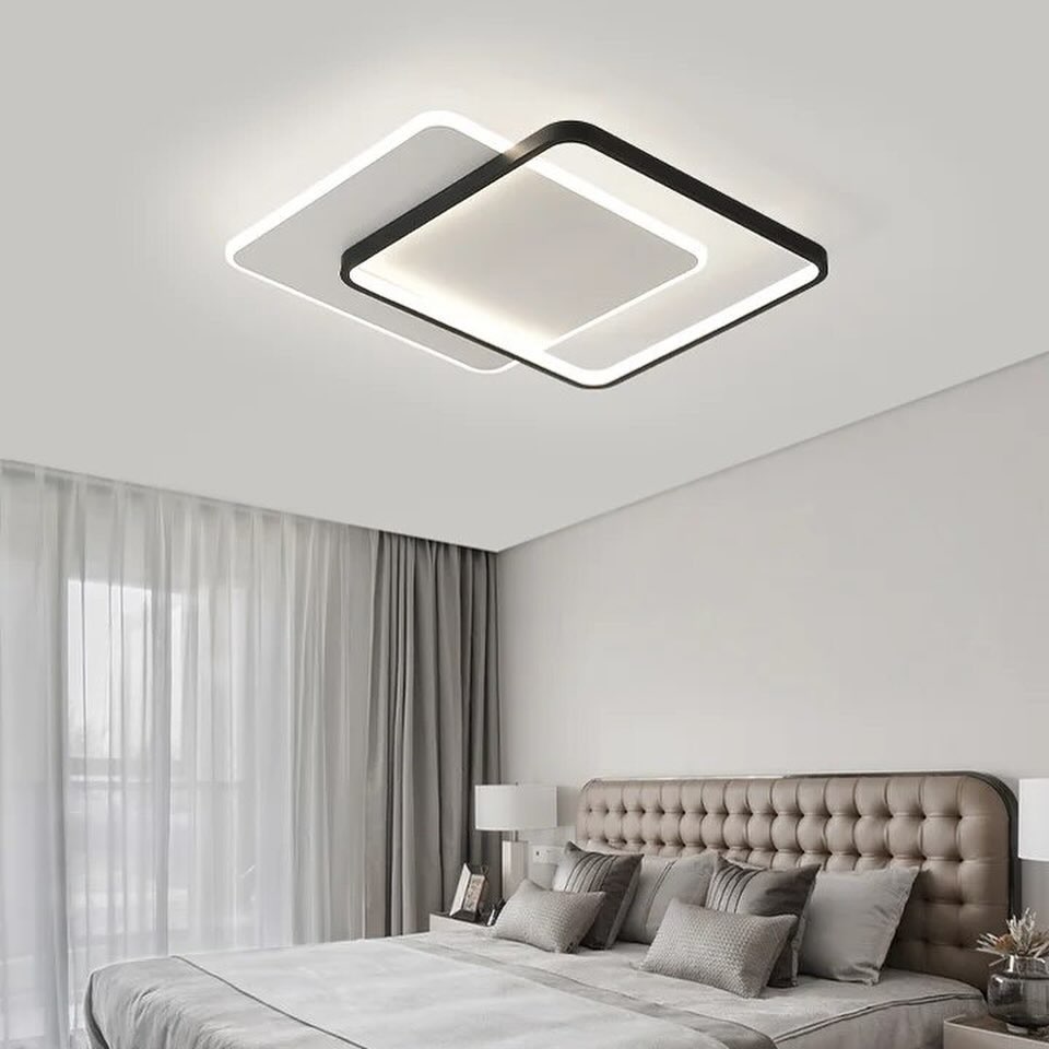 Стельовий світильник Double geometry L-47 cm Led 40W 3000K-6000K Black + White 240476-100003225