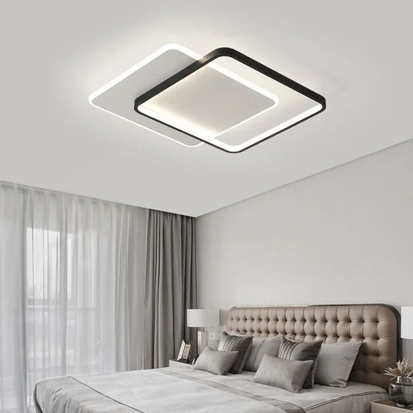 Стельовий світильник Double geometry L-47 cm Led 40W 3000K-6000K Black + White 240476-100003225