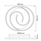 Стельова люстра біла світлодіодна L-50 cm Led 75W White Double Geometry Oval 250964-100006154