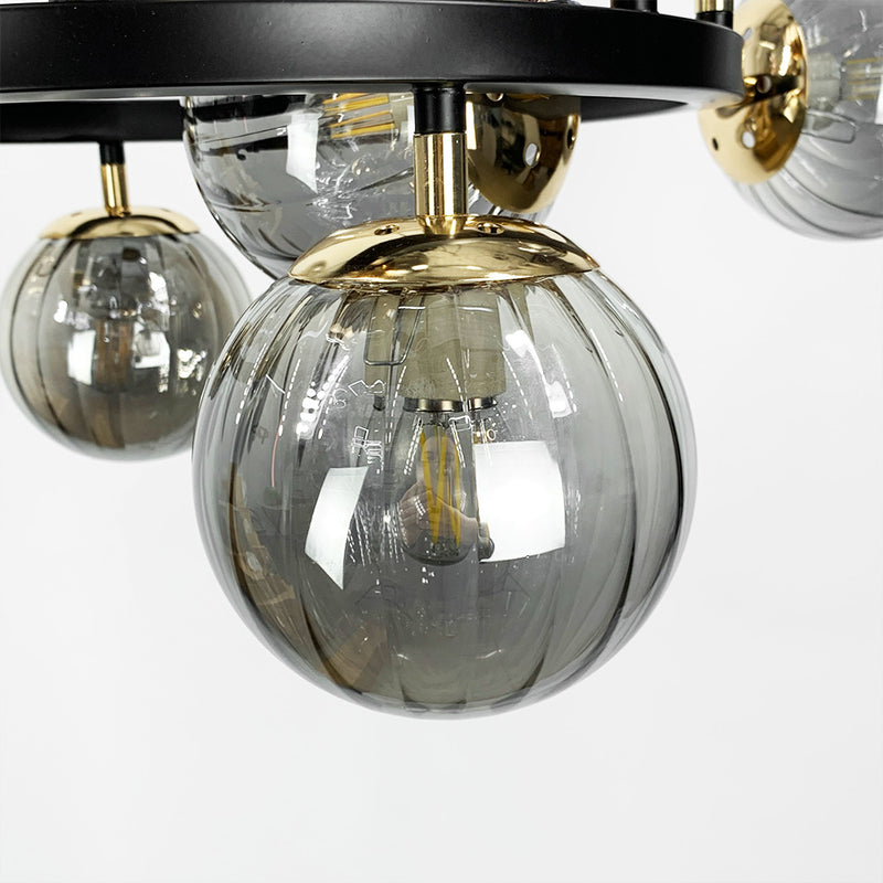 Люстра Modo W-60 см Н-40-140 см Е27*8 Black + Gold 231118-100002747