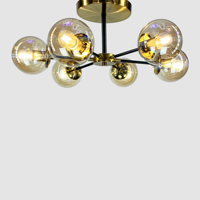 Люстра стельова Vintage Amber D-65cm Е27х6 250618-100005049