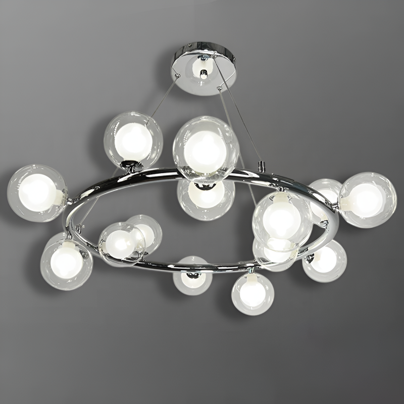 Підвісний світильник Modo clear bubble D-75 см 15xG9 Chrome + Clear 250418-100004371
