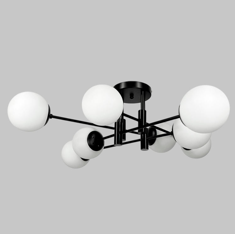 Люстра Faro Bollo L-70cm / L-85cm Е27 Black 250518-100004868