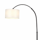 Торшер чорний з білим абажуром H-180 cm E27 White+Black Cosy 260331-100007747