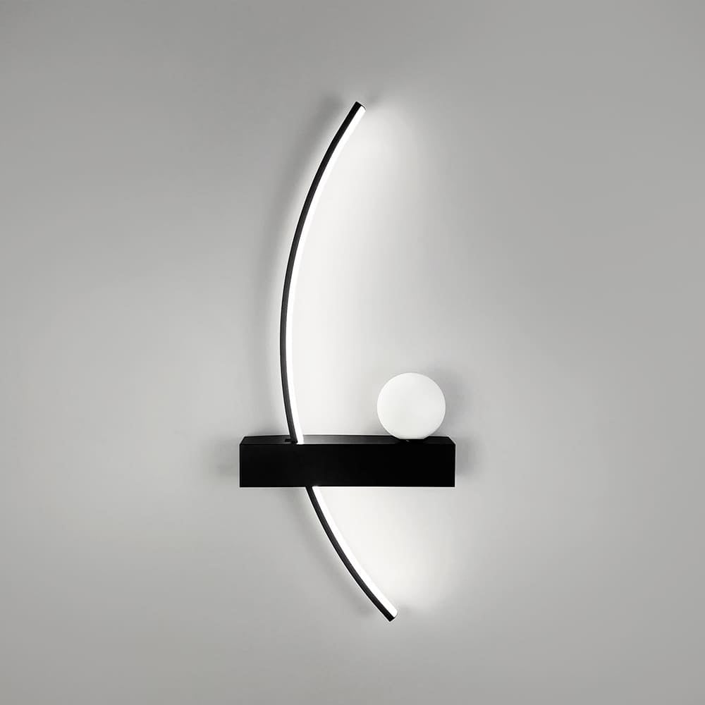 Настінні світильники чорні L-60 cm /L-80 cm / L-100 cm Led 12W/14W/18W 4000K Right / Left Black 250918-100002076