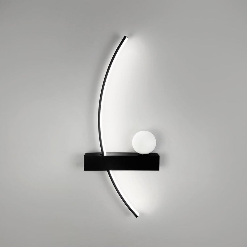 Настінні світильники чорні L-60 cm / L-100 cm Led 12W 4000K Right / Left Black 250918-100002076