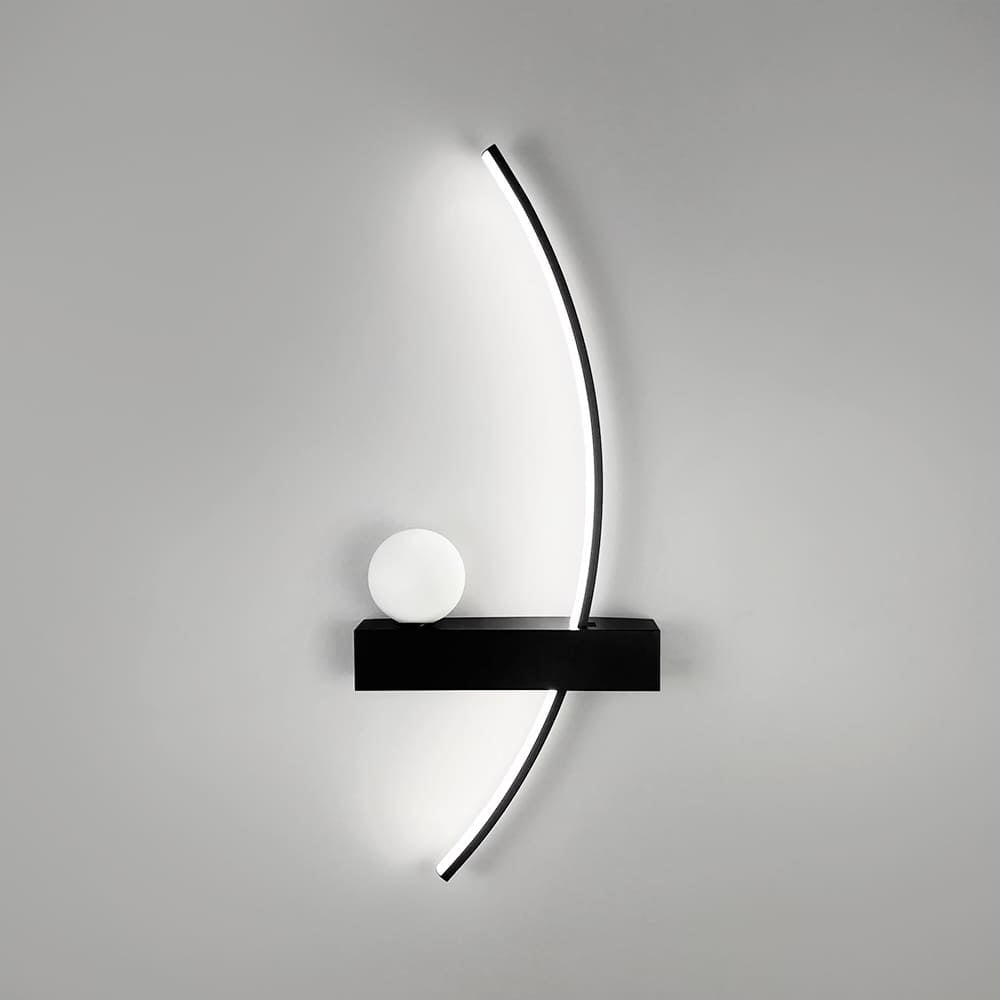 Настінні світильники чорні L-60 cm /L-80 cm / L-100 cm Led 12W/14W/18W 4000K Right / Left Black 250918-100002076