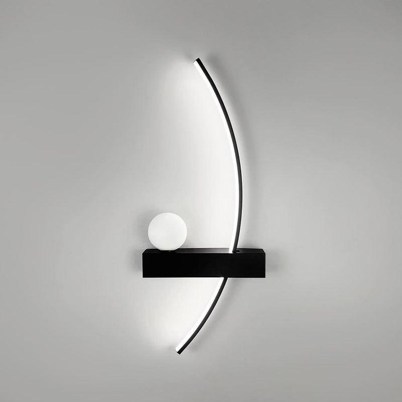 Настінні світильники чорні L-60 cm / L-100 cm Led 12W 4000K Right / Left Black 250918-100002076