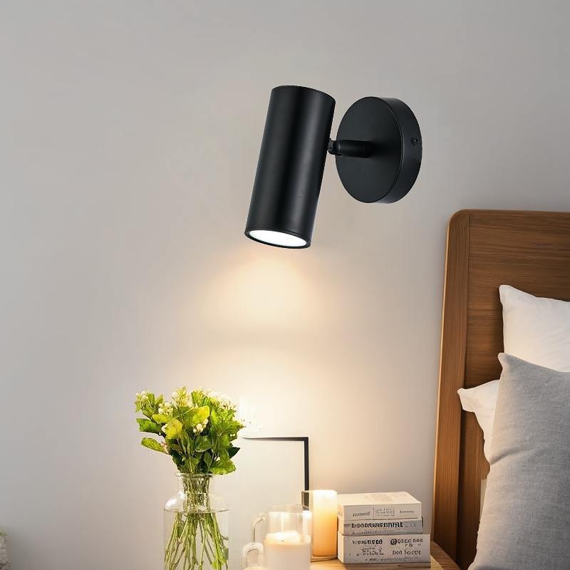 Настінний світильник чорний H-14 cm E27 Black Wall spot 241122-100003942