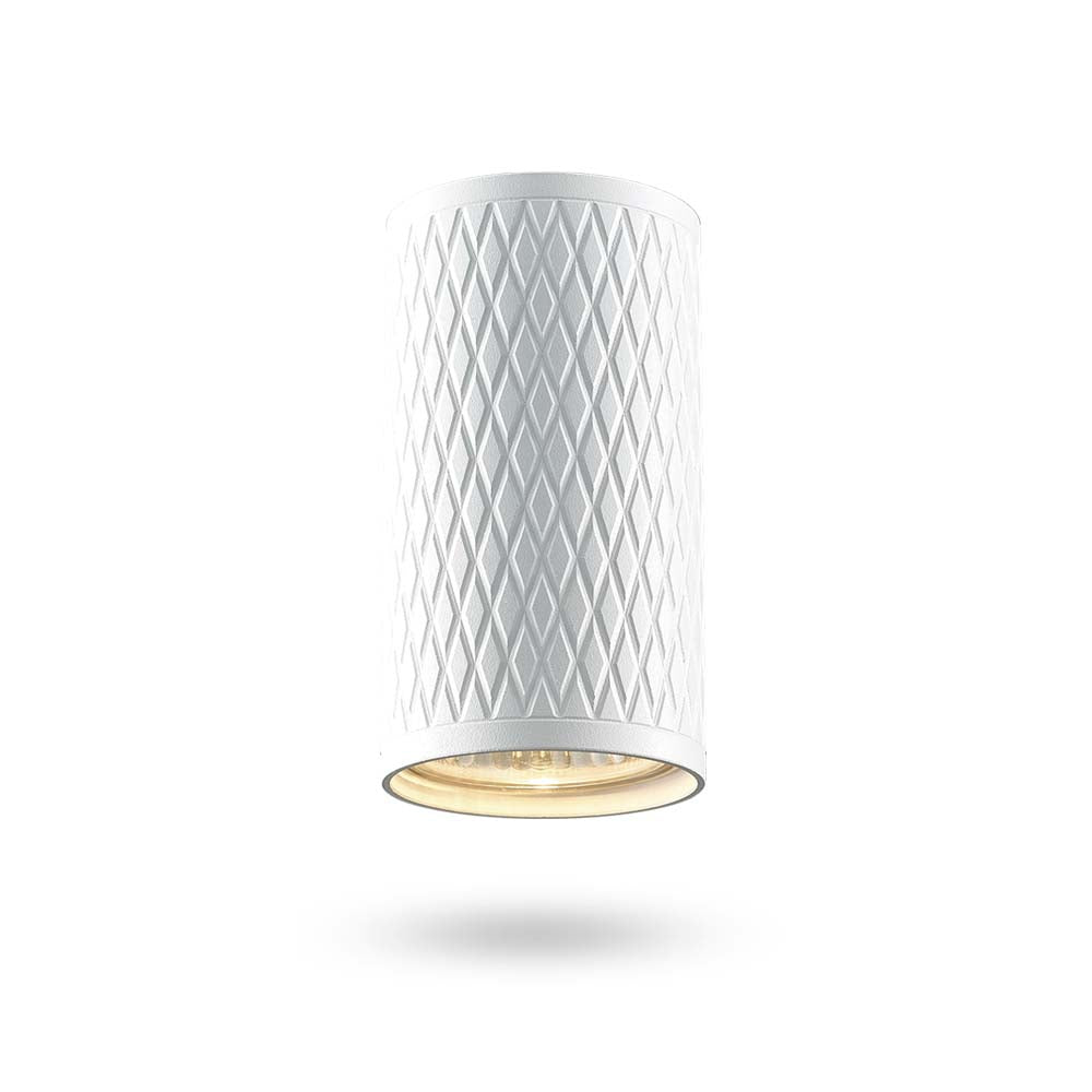 Точковий світильник накладний біла призма H-10cm D-5.5cm GU10 White 250654-100005231