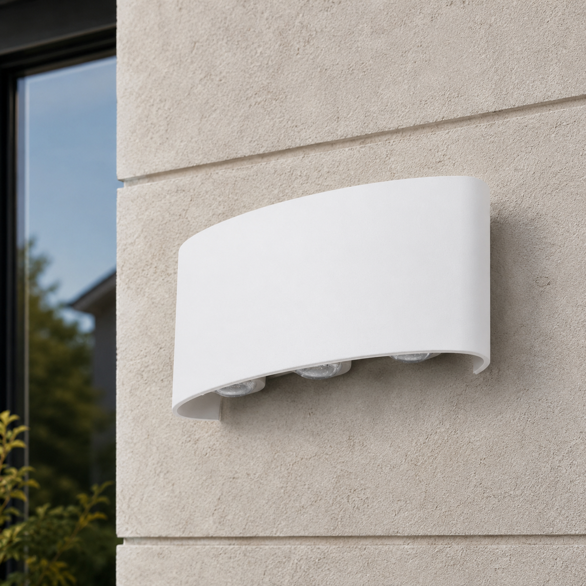 Настінний білий вуличний світильник Led 6W IP54 3000K White Delia 260619-100008186
