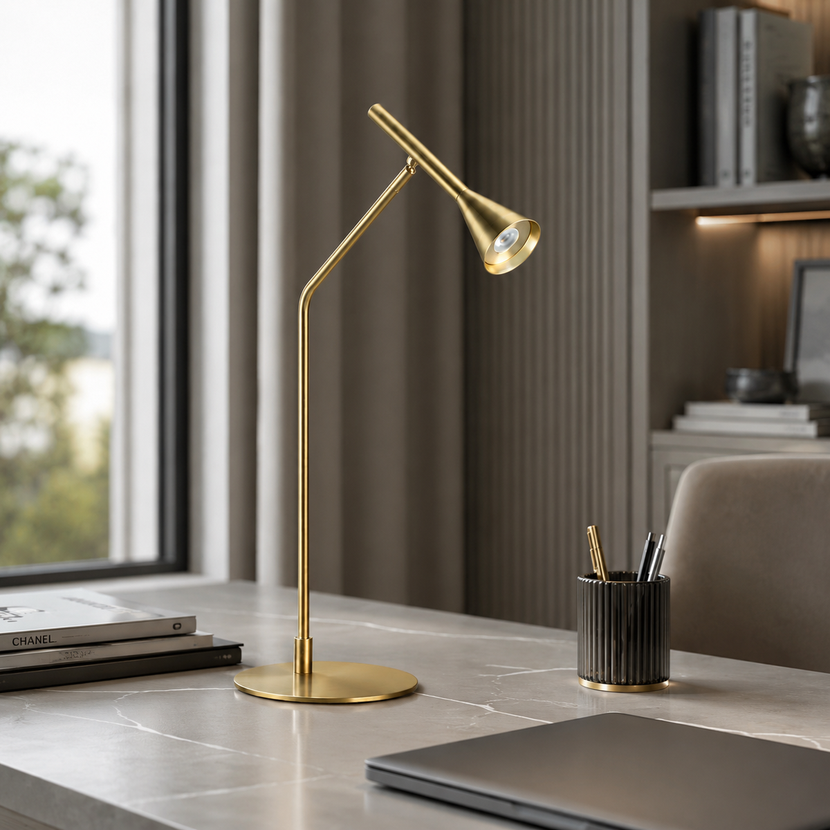 Настільна лампа золота Н - 65,5 cm Led 6,5W 3000K Gold Cassey 260840-100008759