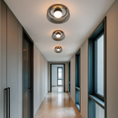 Стельовий світильник з димчастим плафоном D-23 cm Led 5W Smoke Dome Lamp 251036-100006404