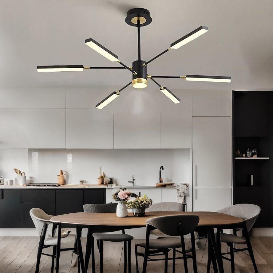 Підвісний світильник D-100 cm Led 48W Black + Gold Cosmic 241122-100003977