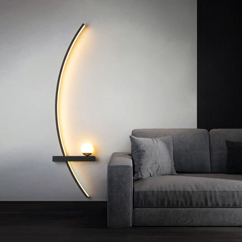 Настінні світильники чорні L-60 cm / L-100 cm Led 12W 4000K Right / Left Black 250918-100002076