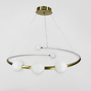 Люстра Pearl halves D-80 см 55W 3000K-4000K-6000K Gold+White 231118-100002840