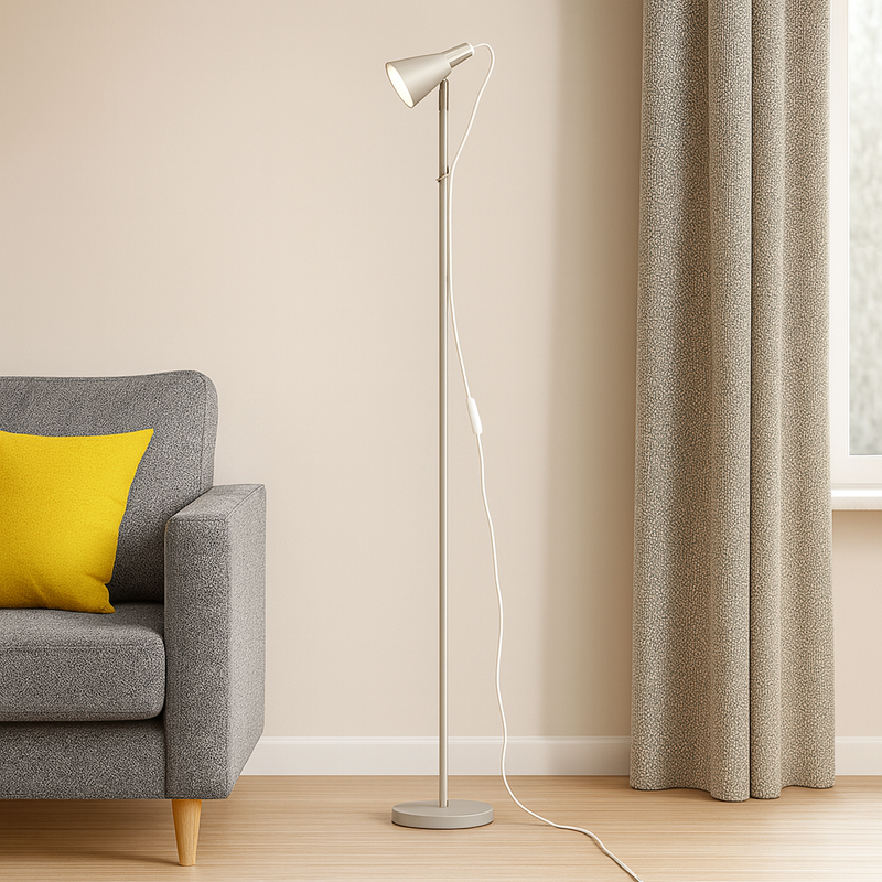 Торшер сірий H-132 cm E14 Grey Ray floor lamp 251036-100006400